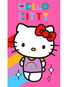 Carbotex Dětský ručník Hello Kitty Rainbow 30 × 50 cm - Ručník