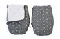 Pushchair Gloves Altabebe 2801KJ-77 grey with polka dots - Rukavice na kočárek