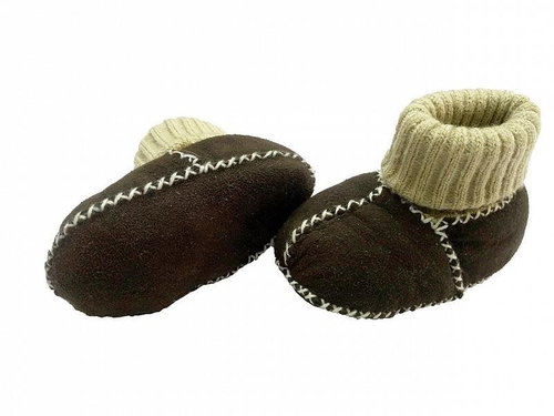 Altabebe dark brown size 18 - Baby Booties - Main image