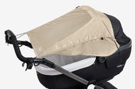 Altabebe Sluneční clona klasik s boční ochranou 7012-03 béžová - Pram Sun Shade