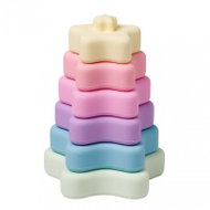 Saro Baby Silicone Stacking Teether Rainbow - Baby Teether