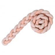 Saro Baby Braided Crib Mantle Salmon - Crib Bumper