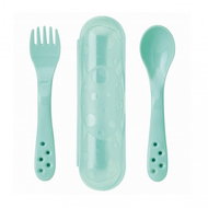 Saro Baby travel cutlery with case Mint - Children's Cutlery