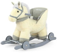 Rocking horse with melody and wheels Polly beige - Rocking Horse