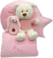 BEBEDEPARIS Výbavička Klidný spánek - růžová - Baby Health Check Kit