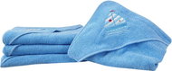 B. E. S. - Petrovice, terry towel Baby 90 × 100 - Light blue with steamer - Children's Bath Towel