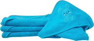 B. E. S. - Petrovice, terry towel Baby 90 × 100 - Turquoise with rabbit - Children's Bath Towel