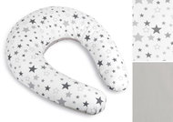 BELLATEX POVLAK na kojicí polštář 665/902, hvězdy šedobílé - Nursing Pillow Cover