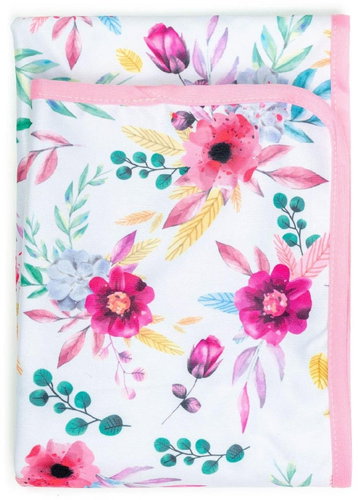 Bobánek Changing mat Pink flowers 75 × 75 cm - Changing Pad - Main image