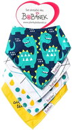 Bobánek Set of droolers 4 pcs Dinosaurs - Bib