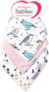 Bobánek Set of droolers 4 pcs Birds - Bib