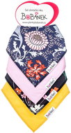 Bobánek Set of droolers 4 pcs Flowers - Bib