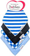 Bobánek Set of 4 pieces Blue stripes - Bib