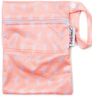 Bobánek Waterproof bag mini Pink with hearts - Nappy Bags