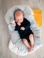 Bobánek Wrap body long sleeve Black 56 - Bodysuit for Babies