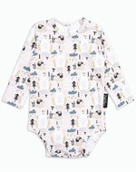 Bobanek Long sleeve body Bear and hedgehog 74 - Bodysuit for Babies