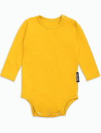 Bobanek Long sleeve body Mustard 86 - Bodysuit for Babies