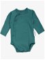 Wrap body long sleeve Dark green - Bodysuit for Babies