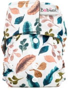 Bobánek AIO plena pro novorozence suchý zip, Bílá pírka - Cloth Nappies