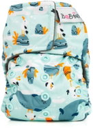 Bobánek AIO plena pro novorozence suchý zip, Racek a tuleň  - Cloth Nappies