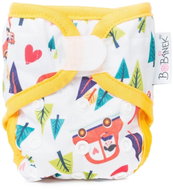 Bobánek Svrchňáčky pro novorozence suchý zip, Autíčko - Nappies