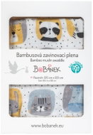 Bobánek Bambusová zavinovací plena Digitisk, 120 × 120 cm, Zvířátka ze zoo - Cloth Nappies