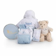 My dressing gown with embroidery - blue - Baby Health Check Kit