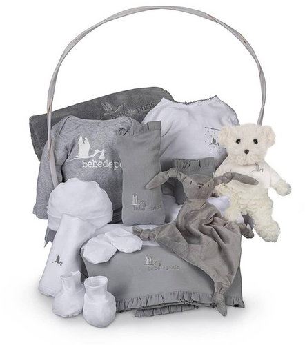 Perfect gift basket Serenity - grey - Baby Health Check Kit - Main image