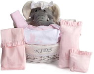 Gift basket My Elephant - pink - Baby Health Check Kit
