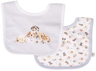 Wrendale Designs Set of bibs 2 pcs, Puppies - Bib