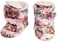 Baby - Smile Socks - animals on lavender with lamb 3-6 months - Baby Booties