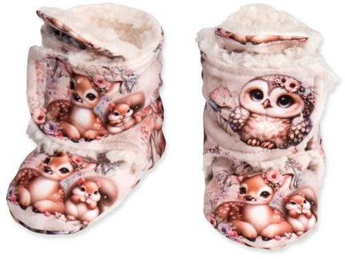 Baby - Smile Socks - forest animals with lamb 6-9 months - Baby Booties - Main image