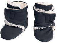 Baby - Smile Capáčky basic - tmavě šedá s beránkem 3-6 měsíců - Capáčky