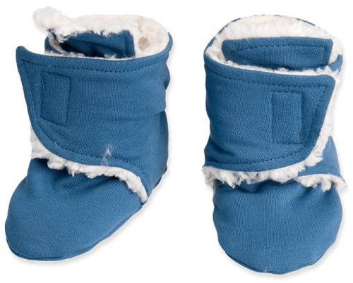 Baby - Smile Basic Socks - blue-grey with lamb 6-9 months - Baby Booties - Main image