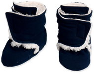 Baby - Smile Basic Socks - dark blue with lamb 6-9 months - Baby Booties