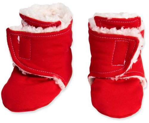 Baby - Smile Baby caps basic - red with lamb 6-9 months - Baby Booties - Main image