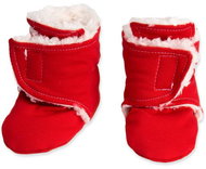 Baby - Smile Baby caps basic - red with lamb 9-12 months - Baby Booties