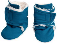 Baby - Smile Baby caps basic - petrol with lamb 6-9 months - Baby Booties