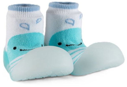 Chameleon Sock booties Whale size 135 - Baby Booties - Main image