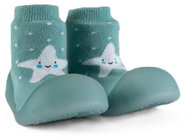 Chameleon Sock Booties Blue Starfish - Baby Booties