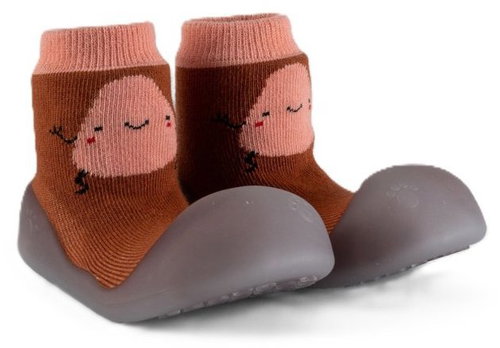 Chameleon Brown Potato sock boots size 135 - Baby Booties - Main image