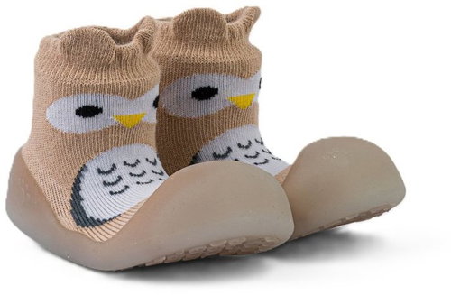 Chameleon Socks Owl Navy size 135 - Baby Booties - Main image