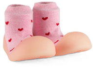 Chameleon Sock booties Heart size 135 - Baby Booties