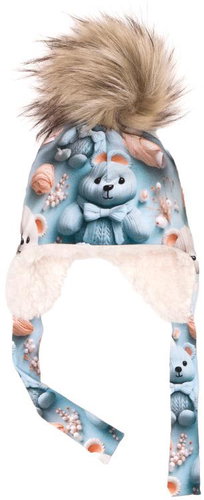 Baby - Smile Ušanka, medvídci (velikost L) - Children's Hat - Main image