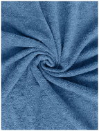 Kaptan Terry Lux crib sheet 60 × 120 cm blue - Cot sheet