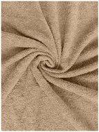 Kaptan Terry Lux crib sheet 70 × 140 cm cream - Cot sheet