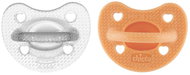 CHICCO Physio Luxe, orange/gray, 6-16 m, 2 pcs - Baby Pacifier