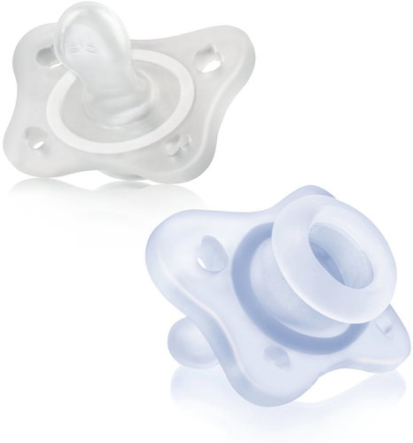 CHICCO Physio Mini Soft, full silicone, 0-2 m, boy, 2 pcs - Cumi - Fő fotó