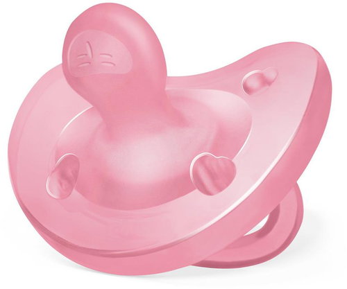 CHICCO Physio, full silicone, 6-16 m, girl, 1 pc - Baby Pacifier - Main image