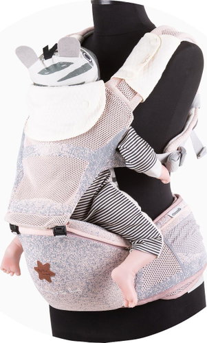 CHIPOLINO Baby carrier Hip Star Fly Rose - Baby Carrier - Main image